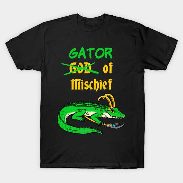 Gator of Mischief T-Shirt by HonuHoney